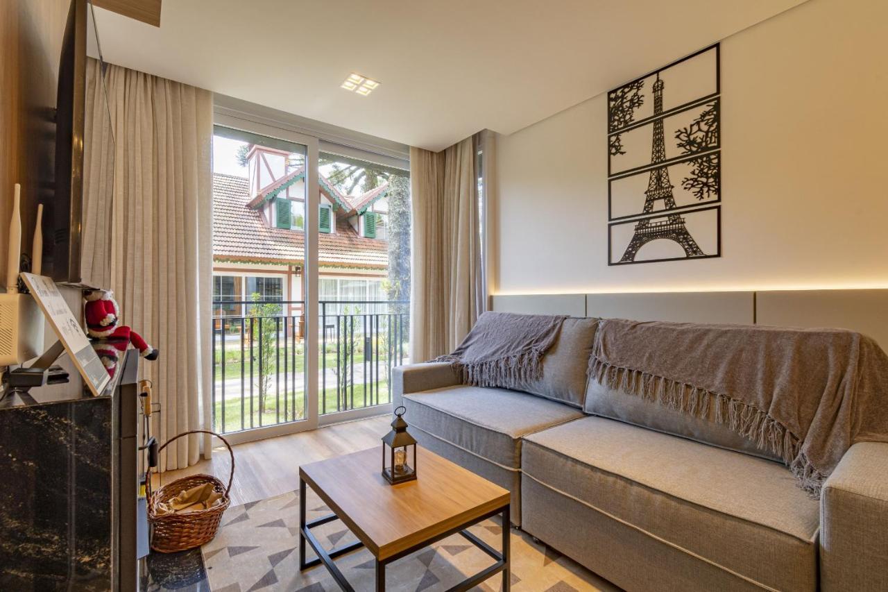 Rosa Edificio Bav Apartment Gramado Luaran gambar