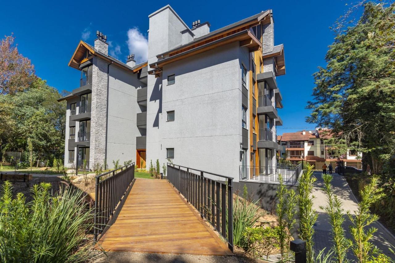 Rosa Edificio Bav Apartment Gramado Luaran gambar