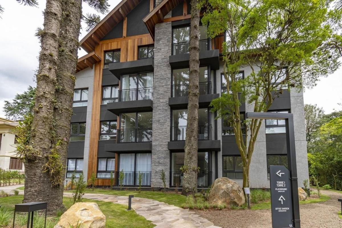 Rosa Edificio Bav Apartment Gramado Luaran gambar