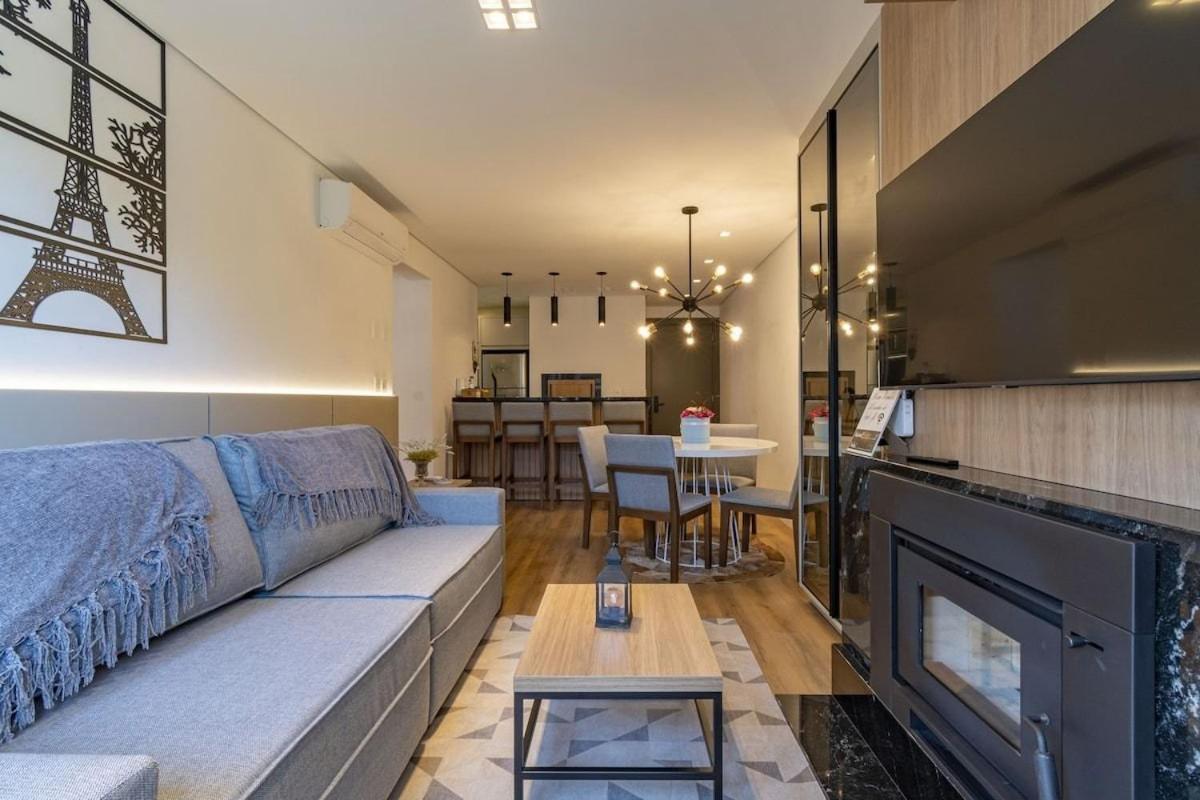 Rosa Edificio Bav Apartment Gramado Luaran gambar