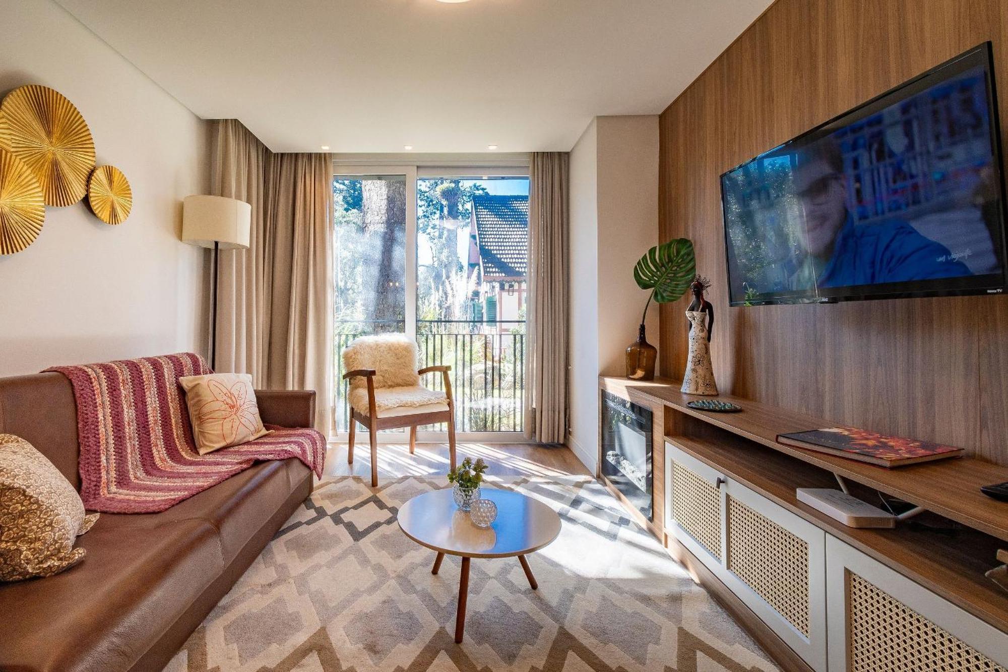Rosa Edificio Bav Apartment Gramado Luaran gambar