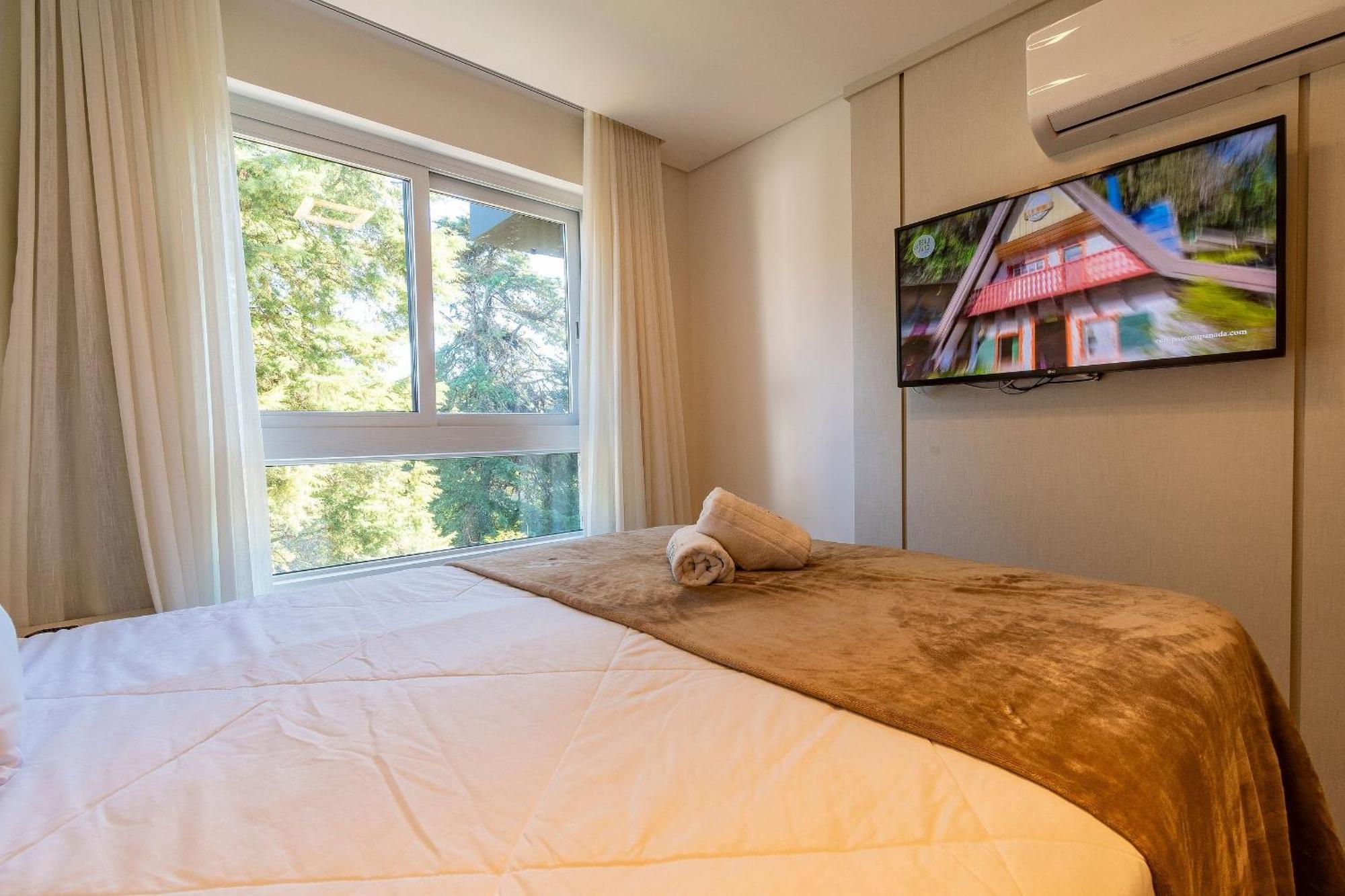 Rosa Edificio Bav Apartment Gramado Luaran gambar