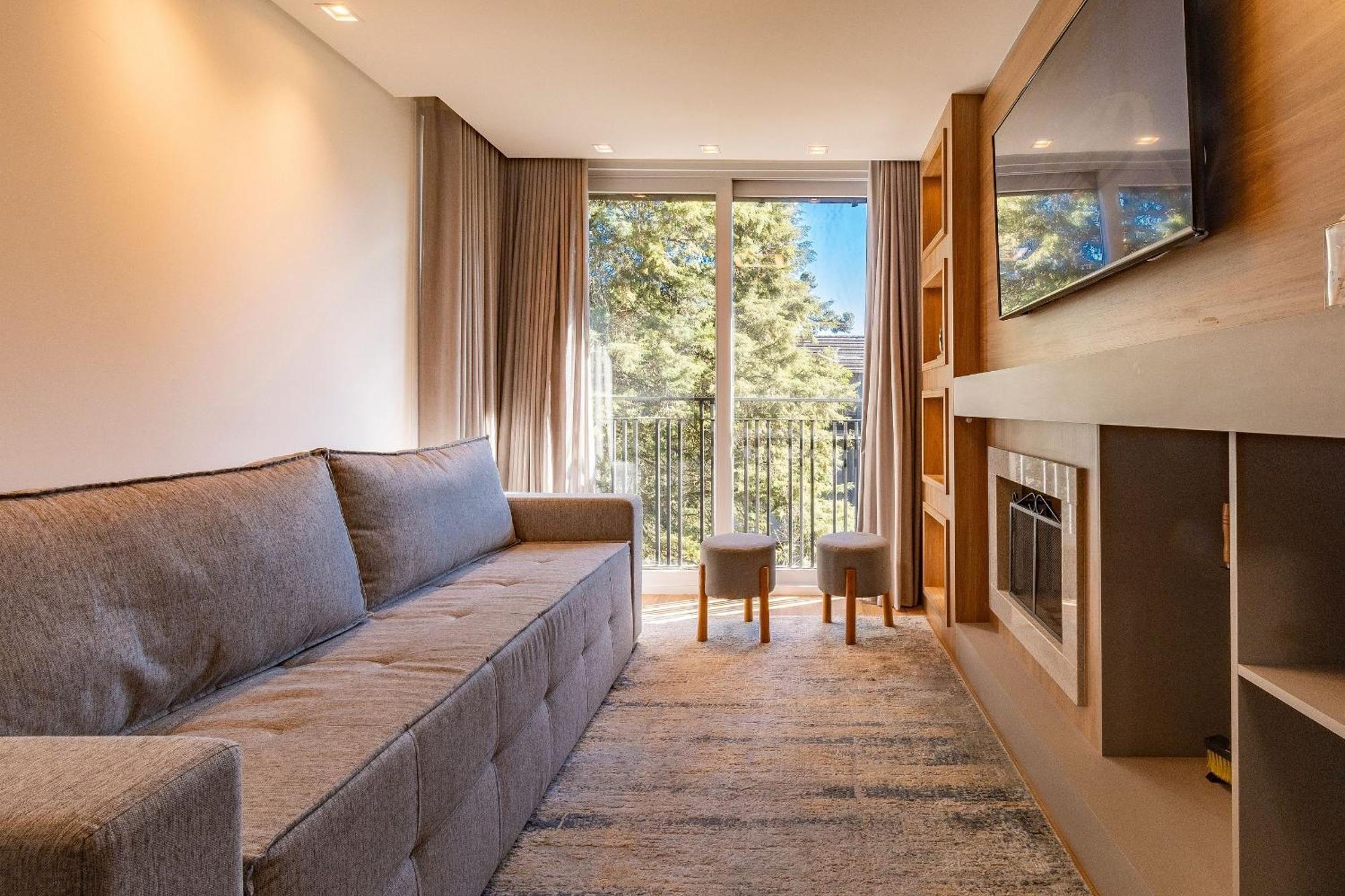 Rosa Edificio Bav Apartment Gramado Luaran gambar
