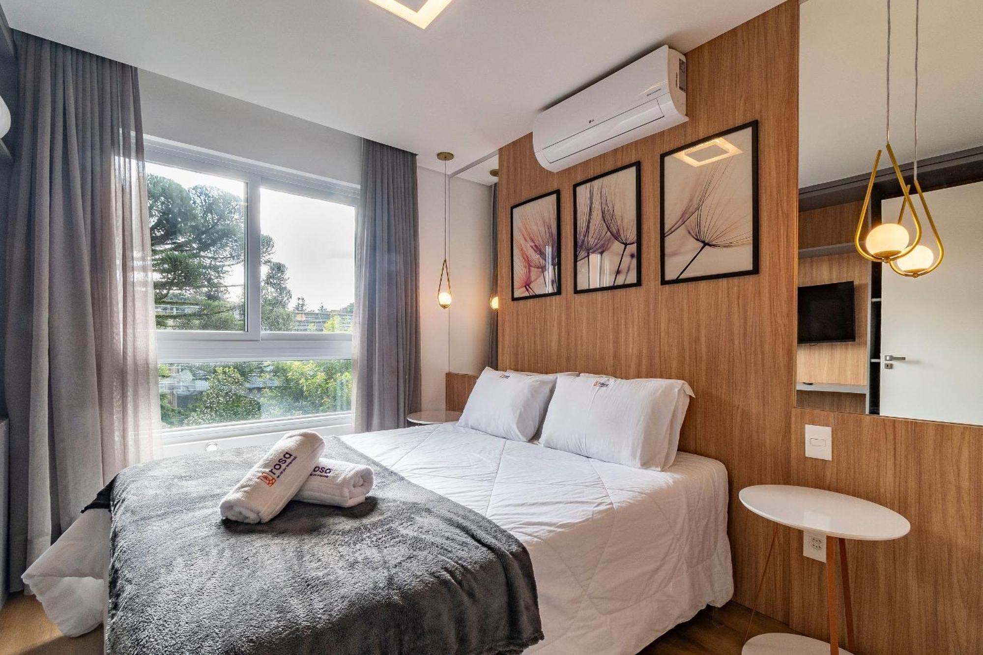 Rosa Edificio Bav Apartment Gramado Luaran gambar